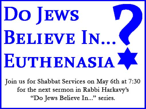 Do Jews Believe In - Sermon Series by Rabbi Rick Harkavy