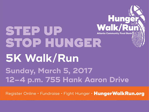 Hunger Walk/Run Sunday March 5