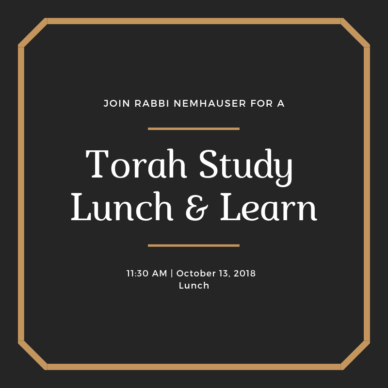 Torah Study Lunch & Learn - Congregation B'nai Israel